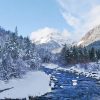 Vallée de la Clarée en hiver