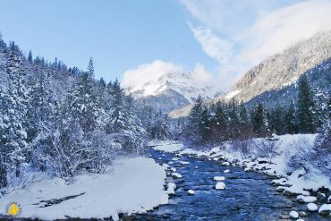 Vallée de la Clarée en hiver